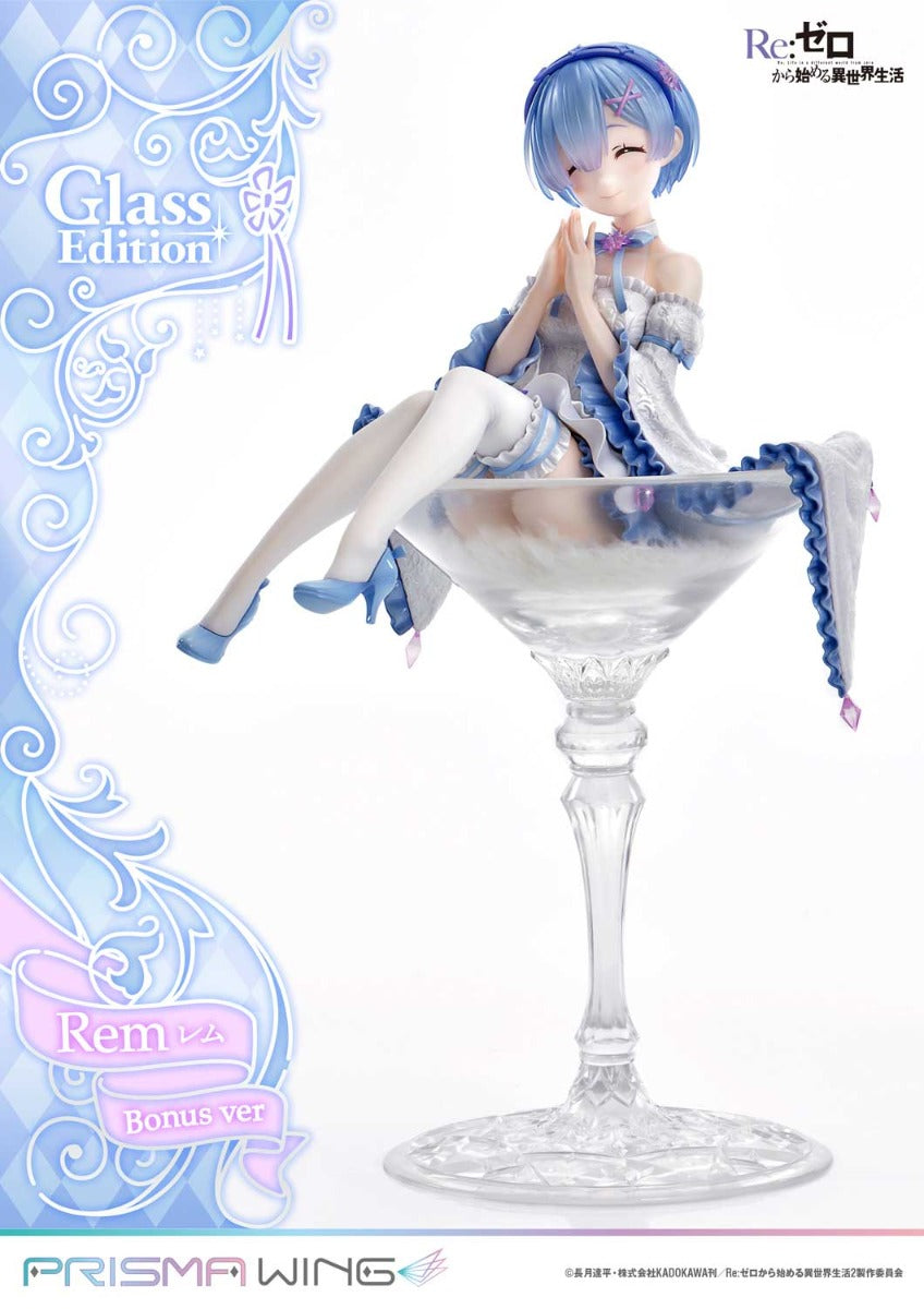 Re:Zero Starting Life in Another World Prisma Wing Figure − Rem Glass Bonus Edition