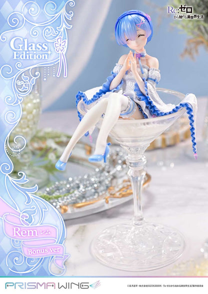 Re:Zero Starting Life in Another World Prisma Wing Figure − Rem Glass Bonus Edition