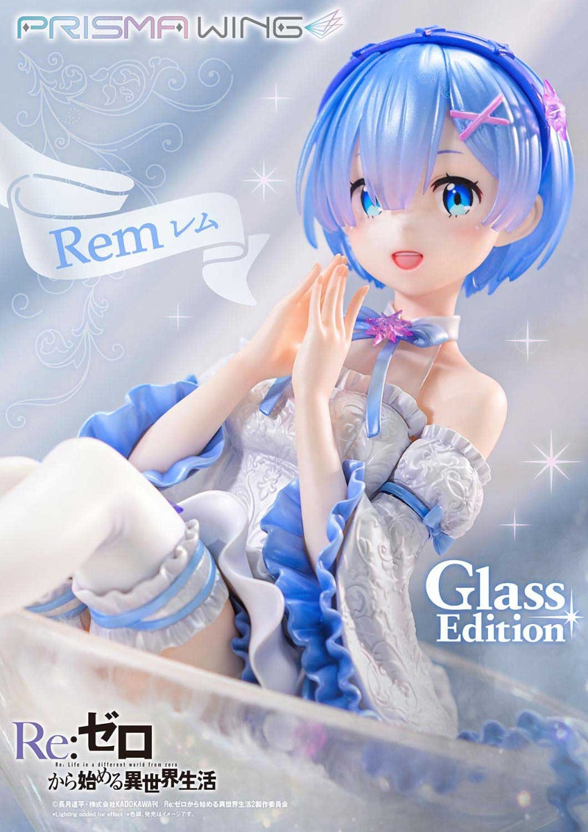 Re:Zero Starting Life in Another World Prisma Wing Figure − Rem Glass Bonus Edition