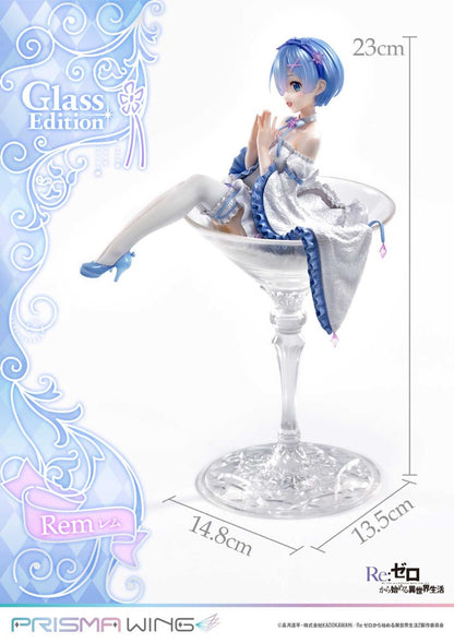 Re:Zero Starting Life in Another World Prisma Wing Figure − Rem Glass Bonus Edition