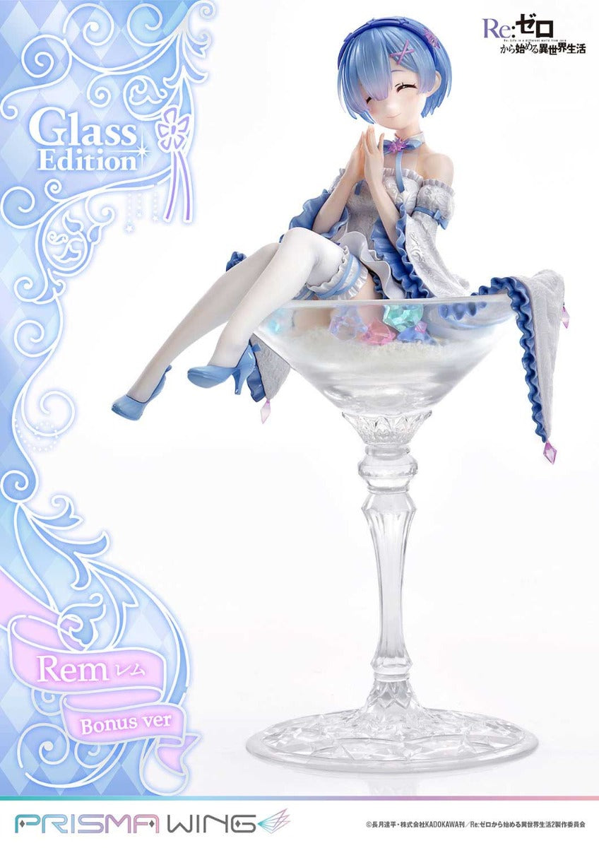 Re:Zero Starting Life in Another World Prisma Wing Figure − Rem Glass Bonus Edition