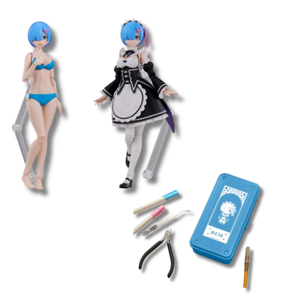 Re:Zero Starting Life in Another World Plastic Model Kit Figure - DX Ver. Rem (2 Types) + Bonus Item [Pre-Order Nov 2026]
