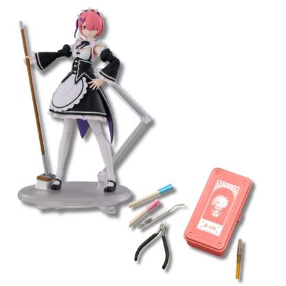 Re:Zero Starting Life in Another World Plastic Model Kit Figure - Ram (2 Types) + Bonus Item [Pre-Order Nov 2026]