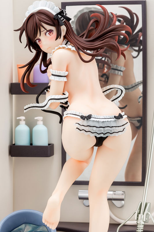 Rent a Girlfriend Completed Figure - Mizuhara Chizuru Maid Bikini Cleaning Figure 1/6
