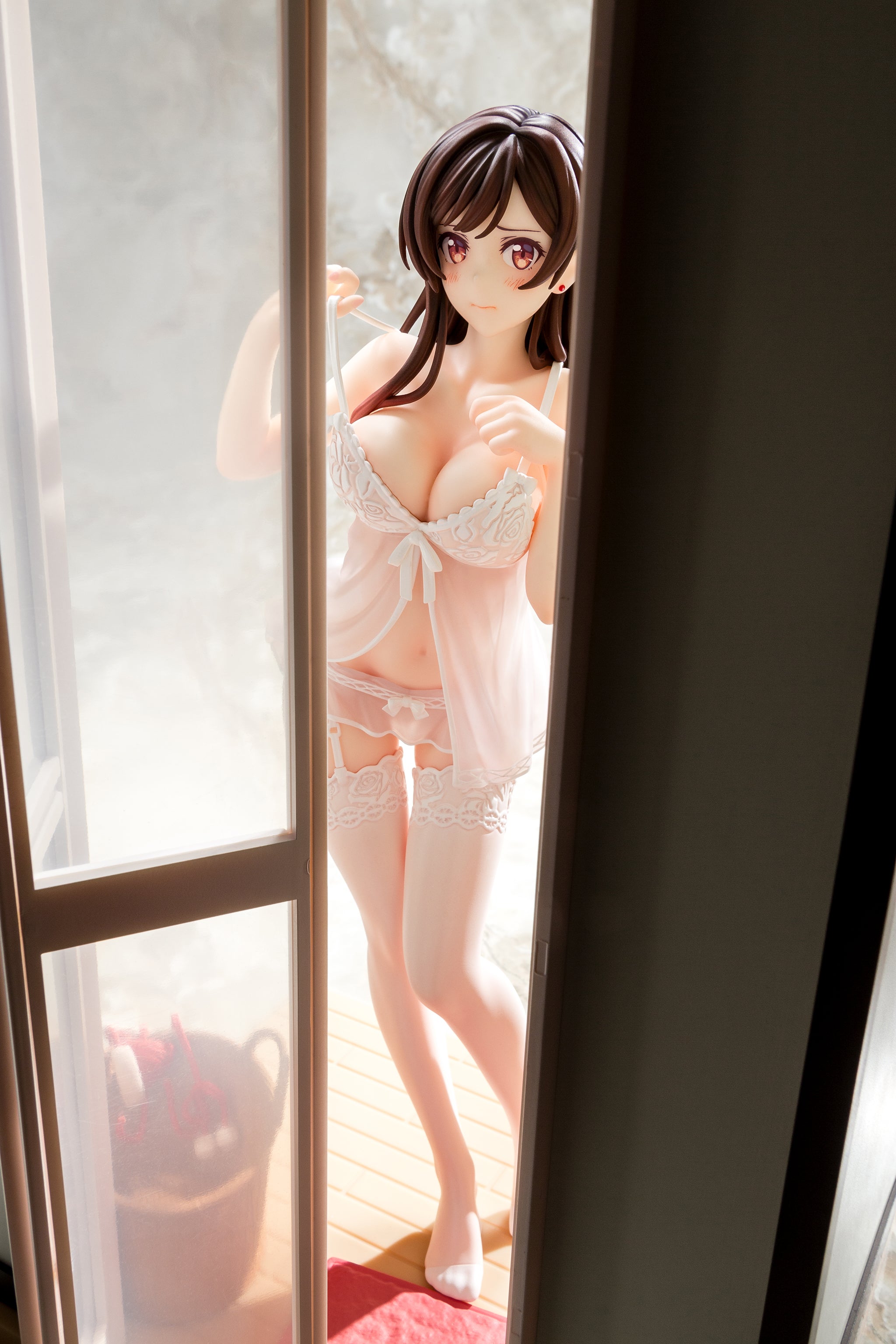 Rent a Girlfriend Completed Figure - Mizuhara Chizuru See-through Lingerie Figure Angel White Ver. 1/6