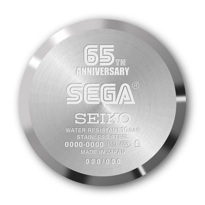 SEGA 65th Anniversary x Seiko Collaboration Watch - Silver Model [Pre-Order Oct 2026]