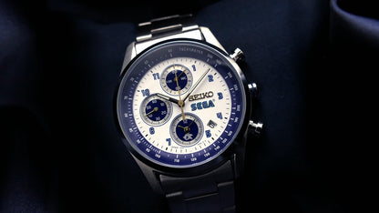 SEGA 65th Anniversary x Seiko Collaboration Watch - Silver Model [Pre-Order Oct 2026]