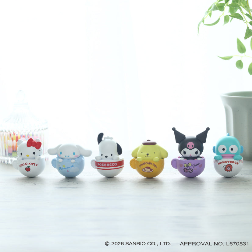 Sanrio Characters - Plump and Wobbly Tumbler Box Of 6 Types RANDOM [Pre-Order Nov 2026]