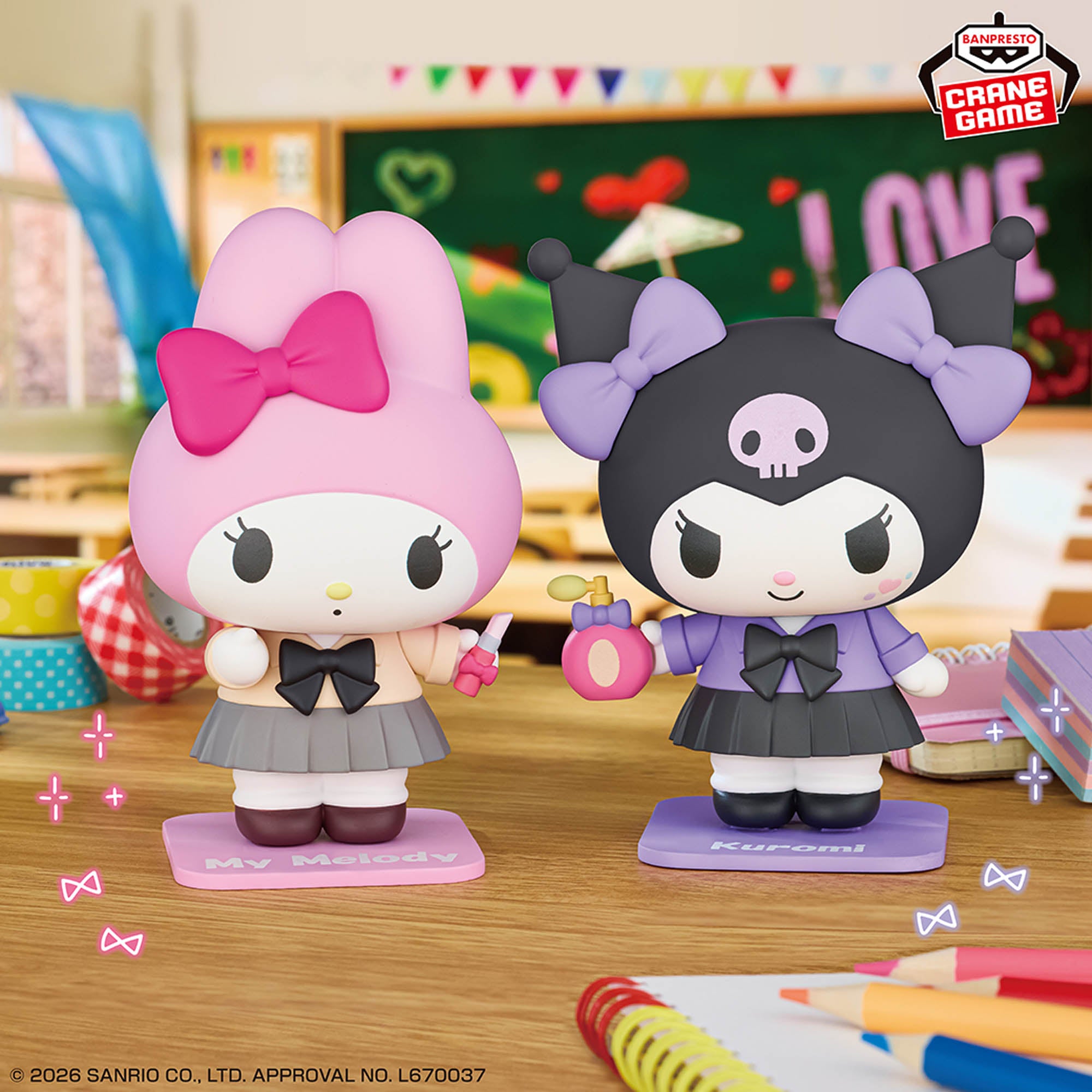 Sanrio Characters Cosplay Figure Collection - My Melody & Kuromi Duo Set