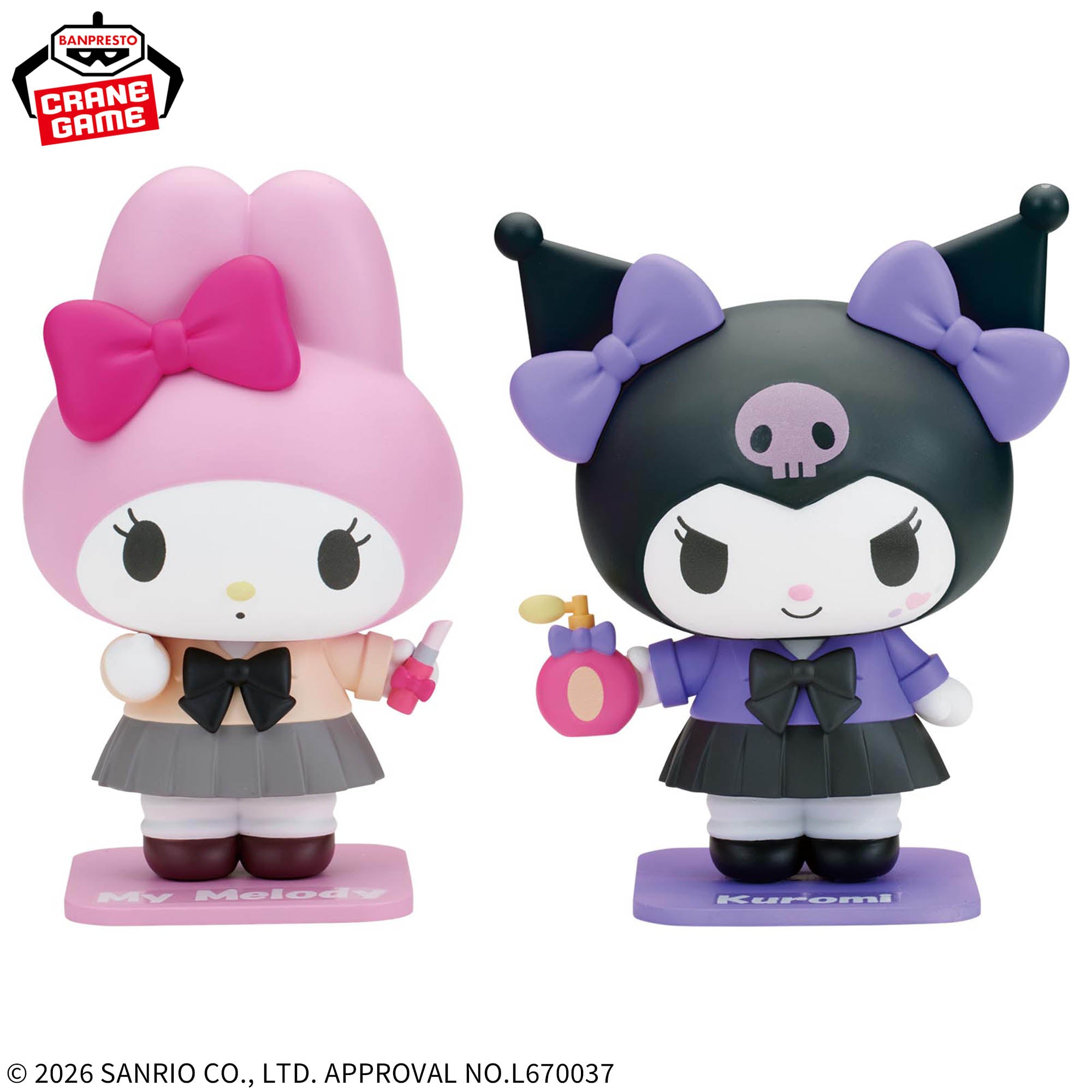 Sanrio Characters Cosplay Figure Collection - My Melody & Kuromi Duo Set