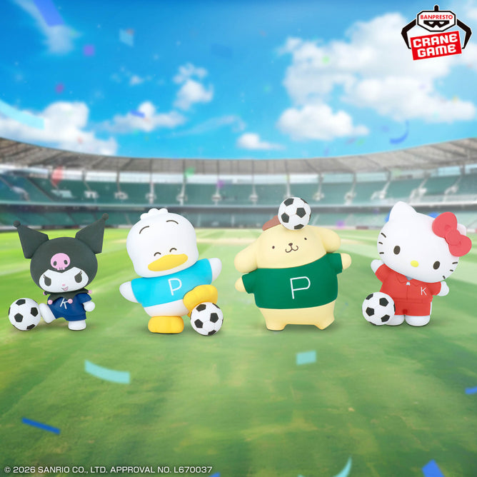 Sanrio Characters Mini Figures Collection - Soccer Together Complete Set of 4 Types [Pre-Order May 2026]