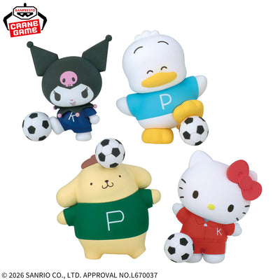 Sanrio Characters Mini Figures Collection - Soccer Together Complete Set of 4 Types