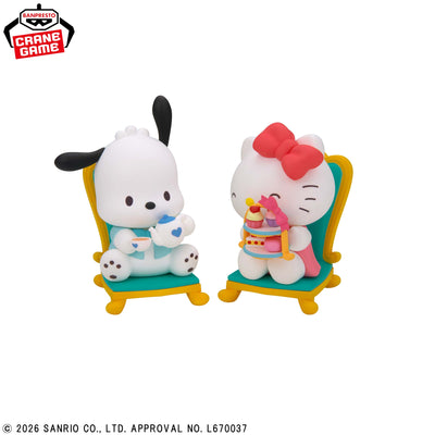 Sanrio Characters Nakayoshi Memories Tea Party - Pochacco & Hello Kitty Duo Set [Pre-Order Oct 2026]
