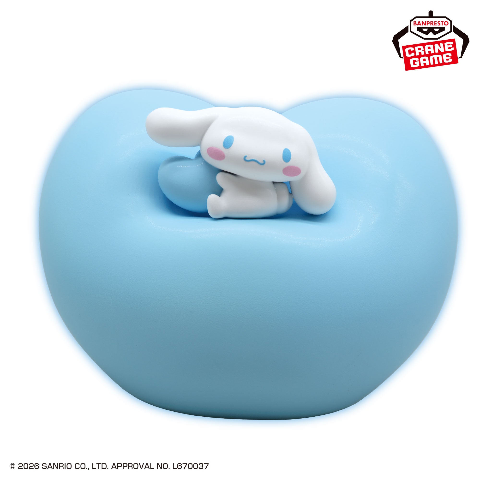 Sanrio Characters Squishy Heart Light - Cinnamoroll [Pre-Order May 2026]