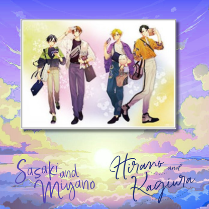 Sasaki and Miyano x Hirano and Kagiura - Collaboration Cafe Acrylic Panel