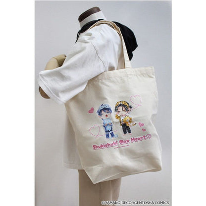 Shuki Shuki Max Heart - Deco Yamano Original Illustration Chibi Chara Canvas Tote Bag Pajamas Ver. [Pre-Order Apr 2026]