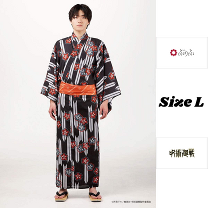 Jujutsu Kaisen Hidden Inventory / Prematured Death Furifu Men's Yukata + Heko Obi Set - Yuji Itadori