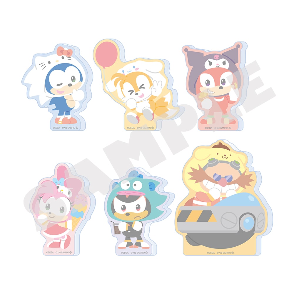 Sonic & FRIENDS x Sanrio characters - Acrylic Figure Collection