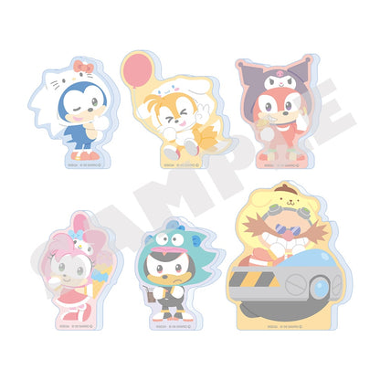 Sonic & FRIENDS x Sanrio characters -  Acrylic Figure Collection Box Complete Set of 6 [Pre-order Jul 2026]