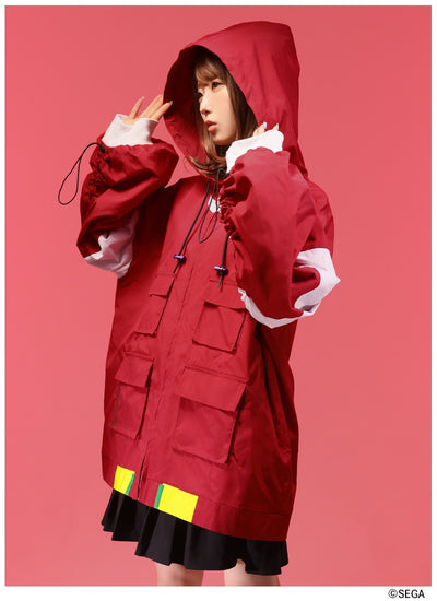 Sonic the Hedgehog x Favorite Collaboration - Knuckles Heroic Powerful Echidna Volume-Sleeve Drawstring Hoodie Jacket [Pre-Order Feb 2027]