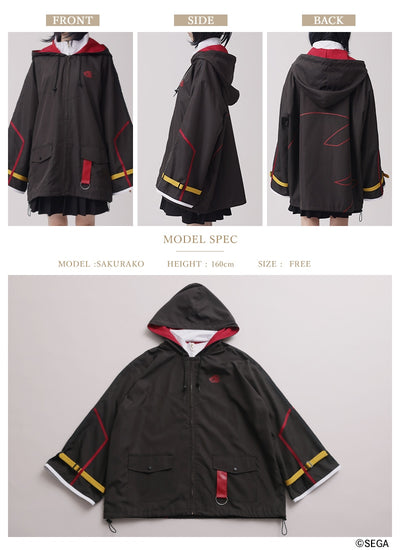 Sonic the Hedgehog x Favorite Collaboration - Shadow the Hedgehog Drawstring Hooded Blouson [Pre-Order Feb 2027]