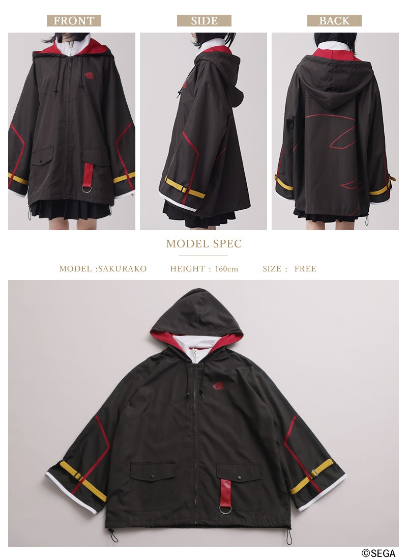 Sonic the Hedgehog x Favorite Collaboration - Shadow the Hedgehog Drawstring Hooded Blouson [Pre-Order Feb 2027]