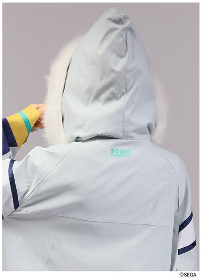 Sonic the Hedgehog x Favorite Collaboration - Silver The Hedgehog Drawstring Hooded Blouson With Fur [Pre-Order Feb 2027]