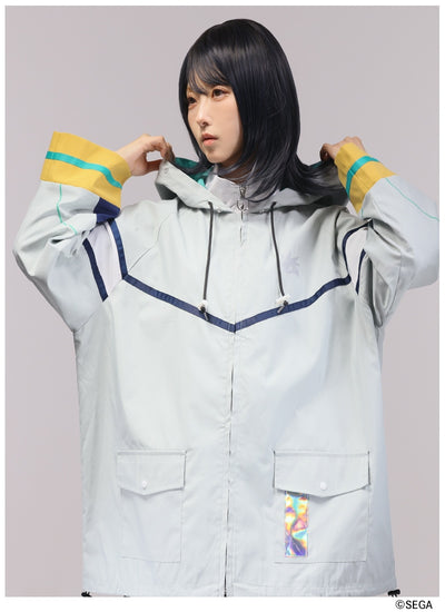 Sonic the Hedgehog x Favorite Collaboration - Silver The Hedgehog Drawstring Hooded Blouson With Fur [Pre-Order Feb 2027]