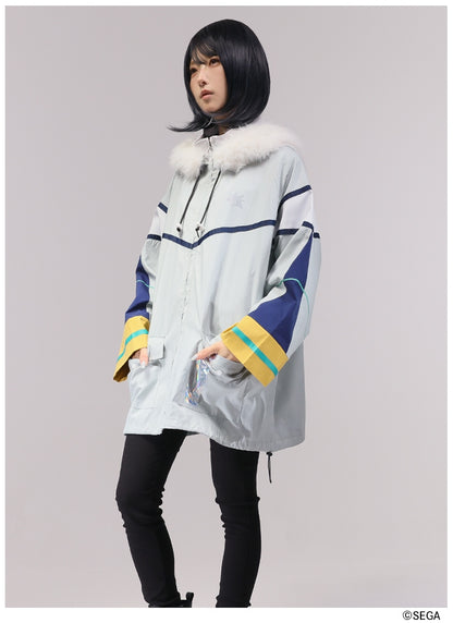 Sonic the Hedgehog x Favorite Collaboration - Silver The Hedgehog Drawstring Hooded Blouson With Fur [Pre-Order Feb 2027]