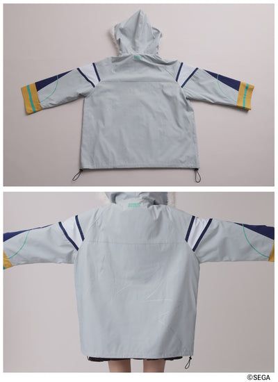 Sonic the Hedgehog x Favorite Collaboration - Silver The Hedgehog Drawstring Hooded Blouson With Fur [Pre-Order Feb 2027]