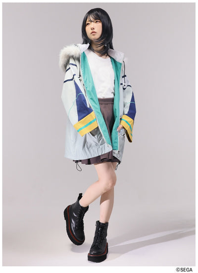 Sonic the Hedgehog x Favorite Collaboration - Silver The Hedgehog Drawstring Hooded Blouson With Fur [Pre-Order Feb 2027]
