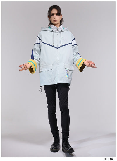 Sonic the Hedgehog x Favorite Collaboration - Silver The Hedgehog Drawstring Hooded Blouson With Fur [Pre-Order Feb 2027]