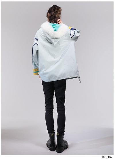 Sonic the Hedgehog x Favorite Collaboration - Silver The Hedgehog Drawstring Hooded Blouson With Fur [Pre-Order Feb 2027]