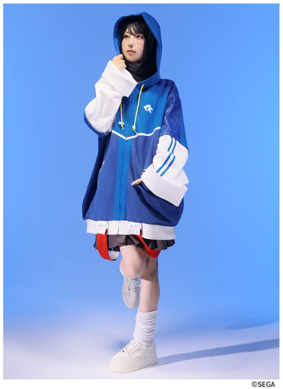 Sonic the Hedgehog x Favorite Collaboration - Sonic The Hedgehog 2-Way Sleeve Cardboard Knit Hoodie [Pre-Order Feb 2027]