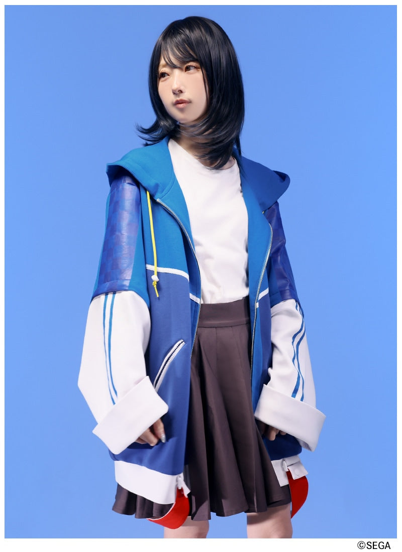 Sonic the Hedgehog x Favorite Collaboration - Sonic The Hedgehog 2-Way Sleeve Cardboard Knit Hoodie [Pre-Order Feb 2027]