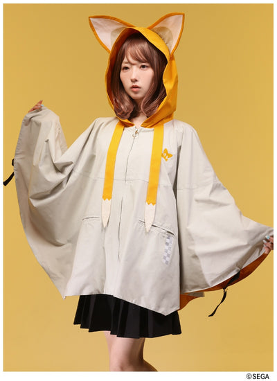 Sonic the Hedgehog x Favorite Collaboration - Tails Kind-Hearted Little Fox Cape Poncho Hoodie Jacket [Pre-Order Feb 2027]