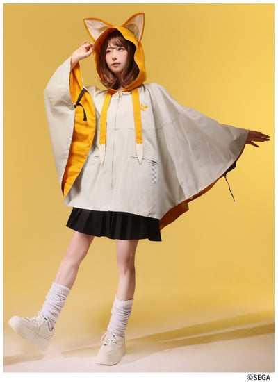 Sonic the Hedgehog x Favorite Collaboration - Tails Kind-Hearted Little Fox Cape Poncho Hoodie Jacket [Pre-Order Feb 2027]
