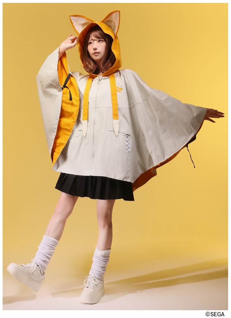 Sonic the Hedgehog x Favorite Collaboration - Tails Kind-Hearted Little Fox Cape Poncho Hoodie Jacket [Pre-Order Feb 2027]