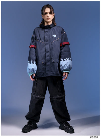 Sonic the Hedgehog x Favorite Collaboration - Werehog Midnight 2 Way Sleeve Monster Vest Jacket [Pre-Order Feb 2027]