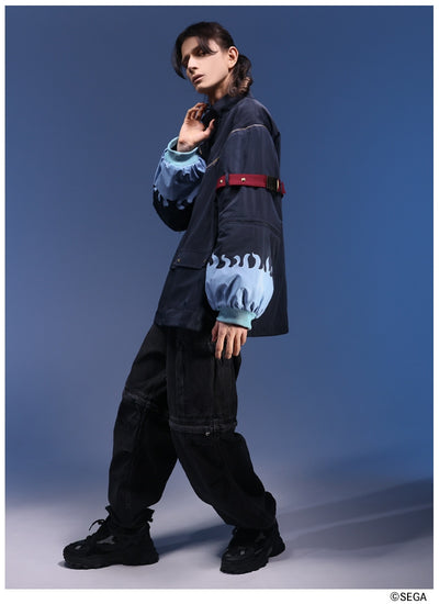 Sonic the Hedgehog x Favorite Collaboration - Werehog Midnight 2 Way Sleeve Monster Vest Jacket [Pre-Order Feb 2027]