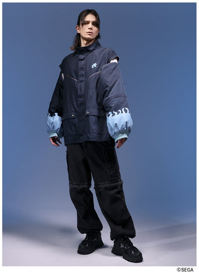 Sonic the Hedgehog x Favorite Collaboration - Werehog Midnight 2 Way Sleeve Monster Vest Jacket [Pre-Order Feb 2027]