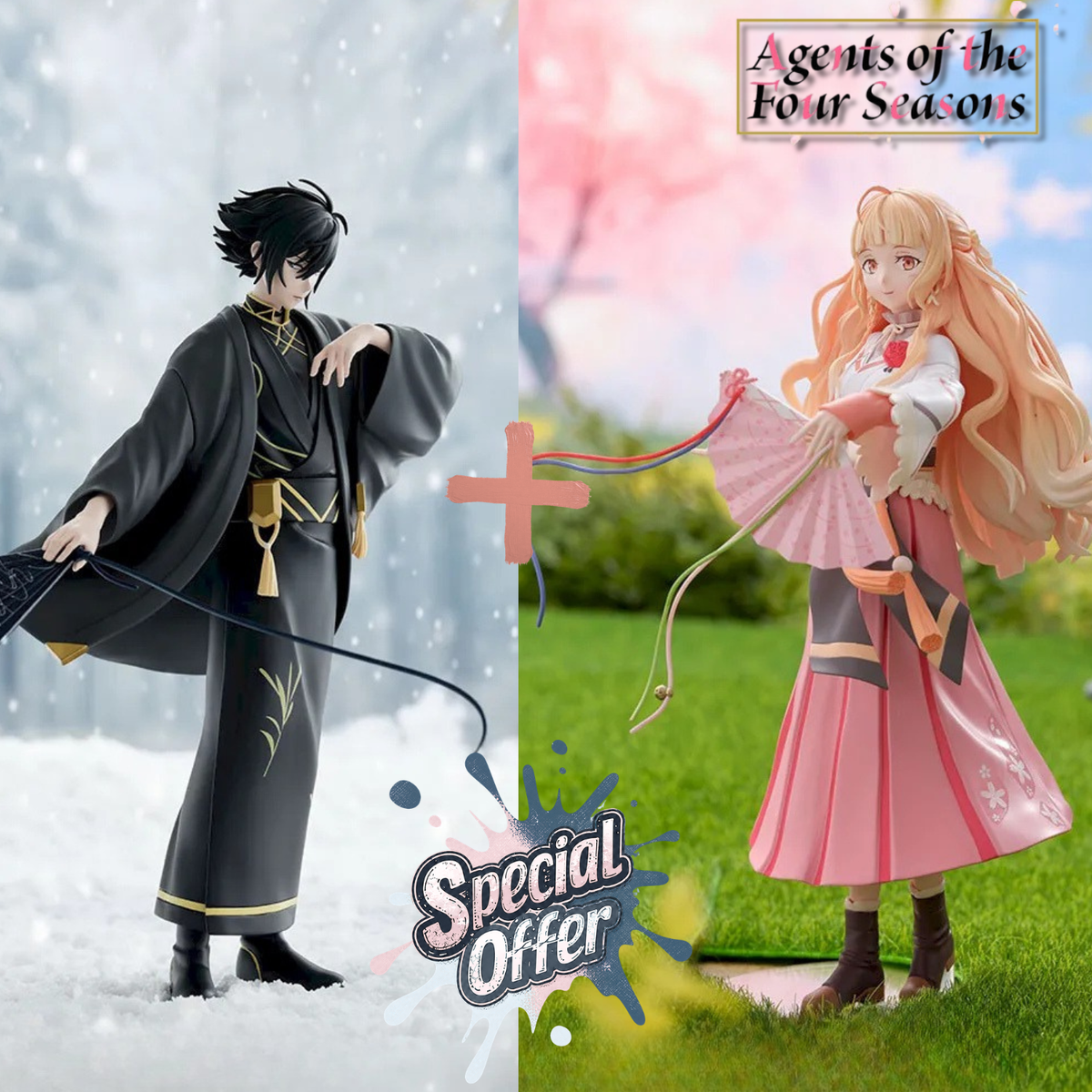 [Special Bundle] Agent of the Four Seasons: Dance of Spring  XStellar Figure - Rosei Kantsubaki & Hinagiku Kayo Complete Set of 2 [Pre-Order Oct 2026]