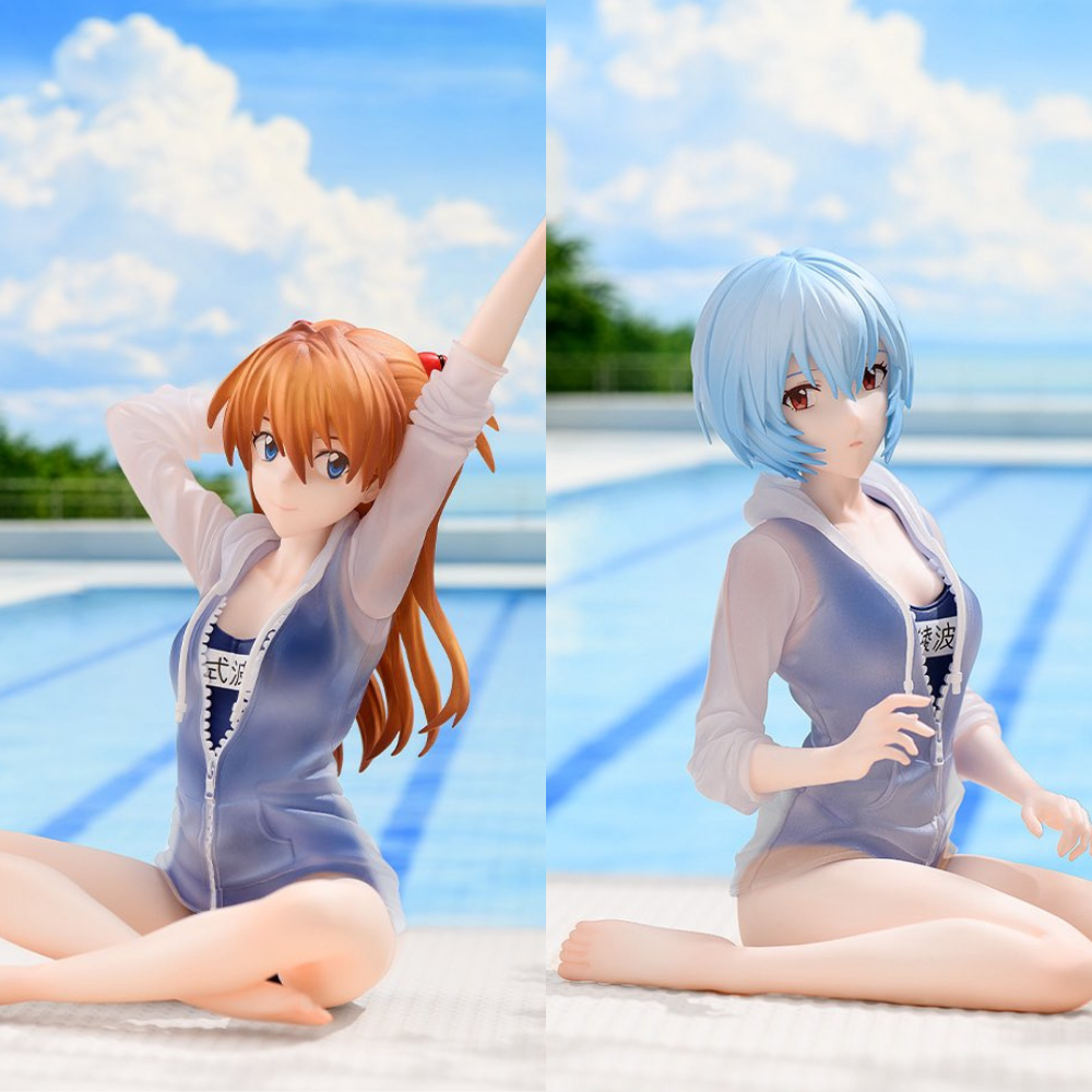 [Special Bundle] Evangelion: New Theatrical Edition Yumemirize Figure - Asuka Langley Sohryu & Rei Ayanami School Swimsuit Ver. Complete Set of 2 [Pre-Order Nov 2026]