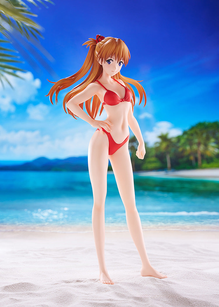 [Special Bundle] Evangelion Pop Up Parade - Ayanami Rei & Shikinami Asuka Langley L Size Figure Beach Queens Ver. [Pre-Order Jan 2027]