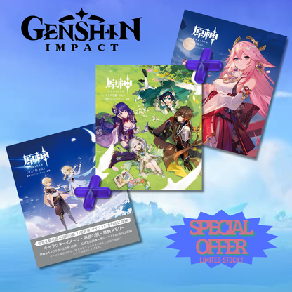 [Special Bundle] Genshin Impact - Illustration Collection Vol. 1 + Vol. 2 + Vol. 3 [Pre-Order Sep 11, 2026]