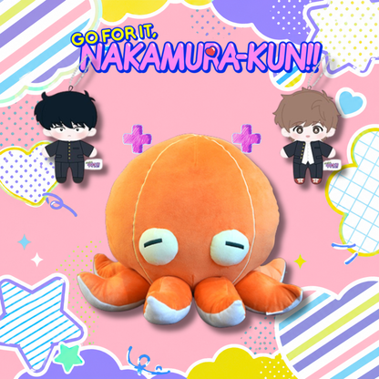 [Special Bundle] Go for It, Nakamura! - Octopus plushie + Nakamura & Hirose Plush Charm Set [Pre-Order Mar 2027]