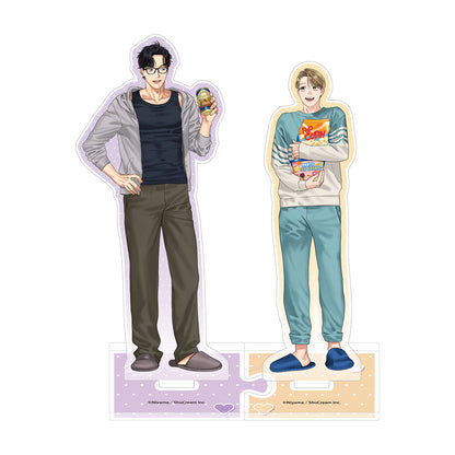 [Special Bundle] If You Say So, I'll Hold You x home date cafe - Shinobu and Hikaru Connecting Acrylic Stands (Complete Set of 2) [Pre-Order Aug 2026]
