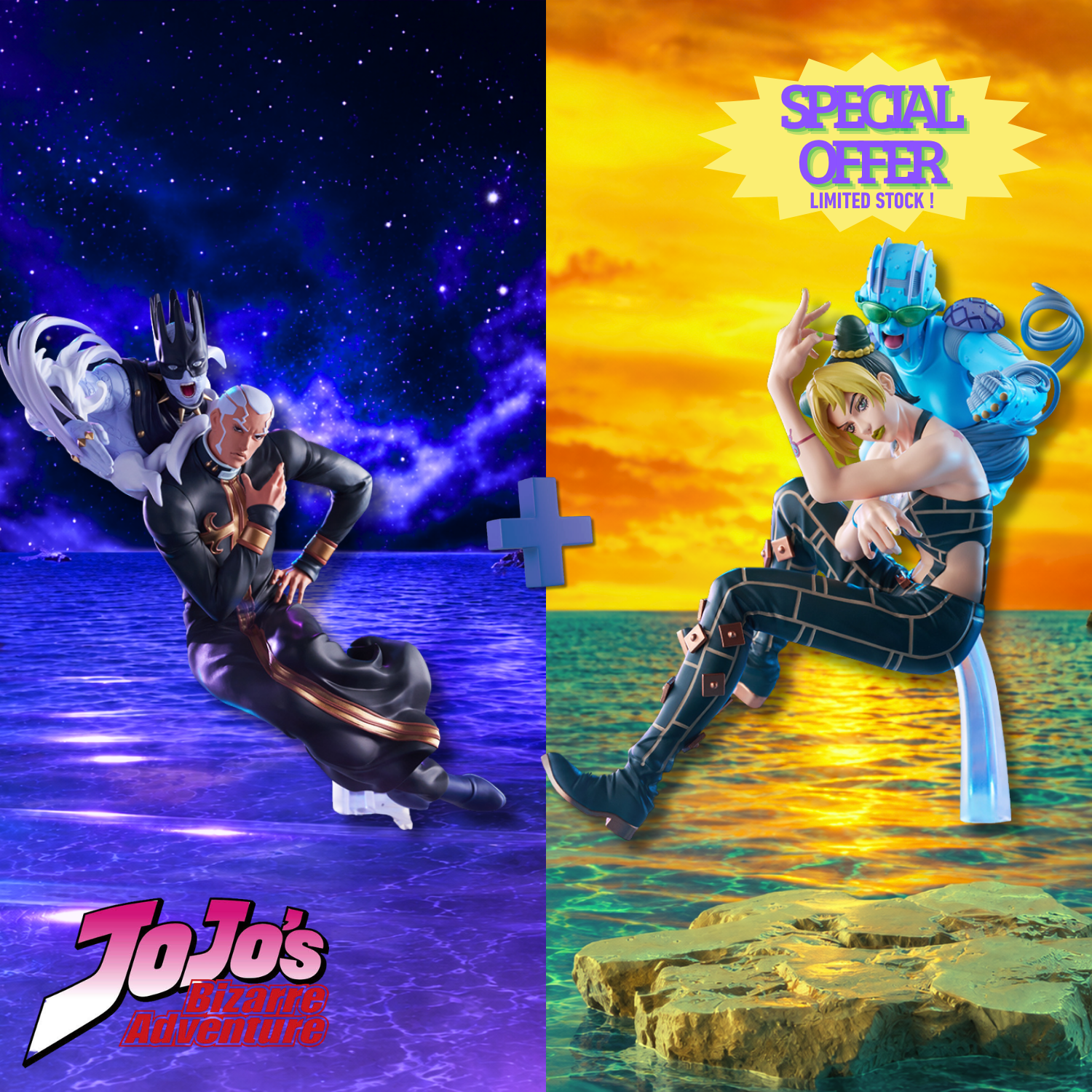 [Special Bundle] JoJo's Bizarre Adventure: Stone Ocean Xross Link MAX Figure - Enrico Pucci & Jolyne Cujoh [Pre-Order Feb 2027]