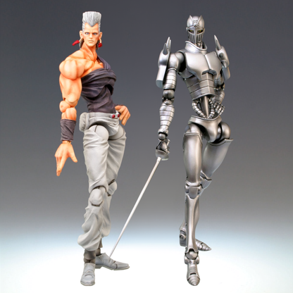 [Special Bundle] Jojo's Bizarre Adventure Part 3 Super Action Statue Figure - J.P Polnareff And Silver Chariot Duo Set [Pre-Order Apr 2027]