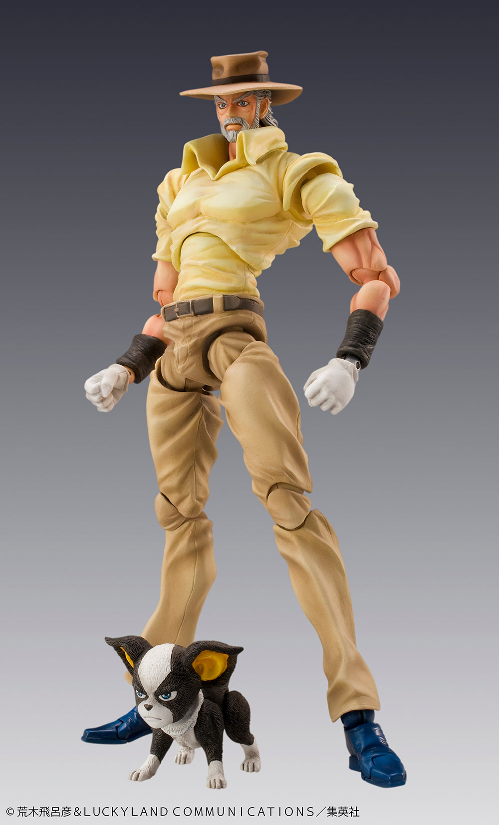 [Special Bundle] Jojo's Bizarre Adventure Part 3 Super Action Statue Figure - Joseph Joestar, Iggy & Statue Legend The Fool Complete Set of 2 [Pre-Order May 2027]